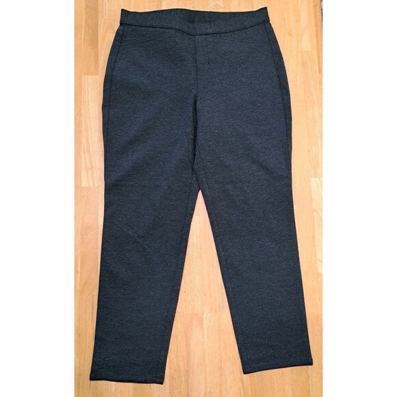 J. JILL Charcoal Gray PONTE SLIM LEG Pull-On Pants Medium Petite NWT - Picture 1 of 10
